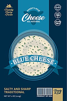 Blue cheese packaging design