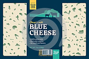 Blue cheese packaging design