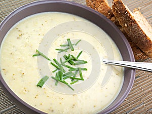 Blue Cheese and vegetable soup