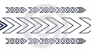 Blue Chevron Arrow Pattern Abstract Vector Design, vector design Generative AI