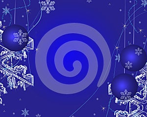 Blue christmas background