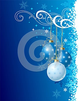 Blu sfondo di natale  vettore illustrazioni 