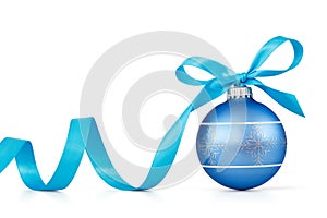 Blue Christmas ball