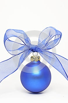 Blue christmas ball