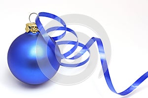 Blue christmas ball