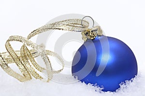 Blue christmas ball