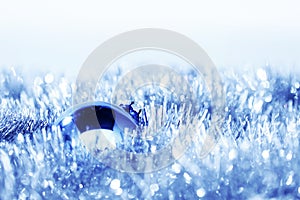 Blue christmas ball