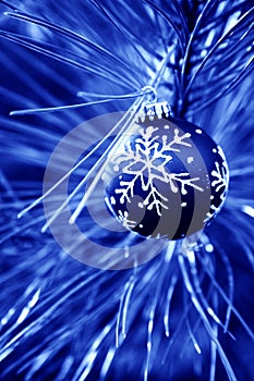 Blue Christmas Bulbs