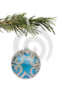 Blue Christmas decoration ball