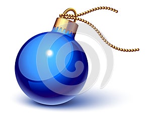 Blue christmas ornament