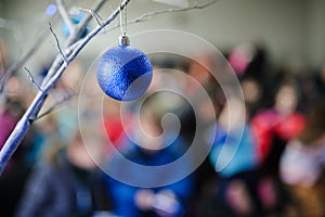 Blue Christmas ornament