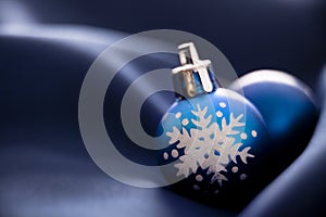 Blue Christmas ornaments