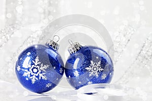 Blue Christmas Ornaments