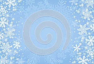 Blue Christmas Snowflake Background