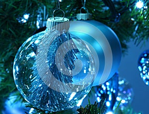 Blue Christmas Tree Hanging Decorations