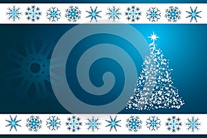 Blue Christmas vector background