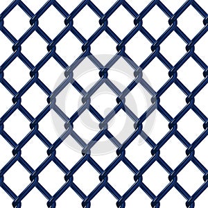 Blue chrome fence seamless structure