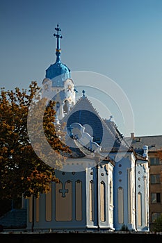 Blue church