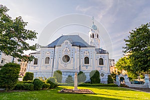 The blue church in Bratislava