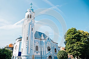 The Blue Church or Church of St. Elizabeth in Bratislava, Slovakia