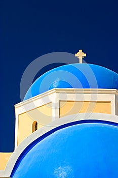 Blue Church Dome, Greece