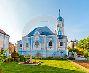 Blue Church in the Old Town in Bratislava, Slovakia