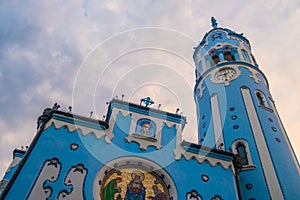 Blue Church of Saint Elizabeth Hungarian which is one of landmarks of Bratislava, Slovakia