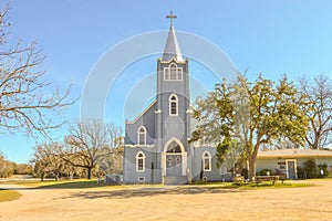 Blue Church in Stonewall Texas