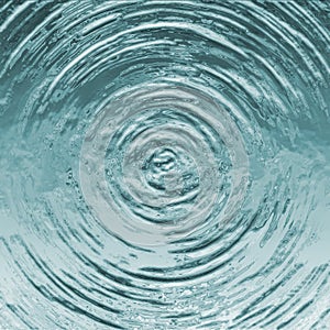 Blue circle water ripple background,after water drop,water texture,illustration