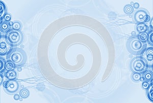 Blue Circles Abstract Background