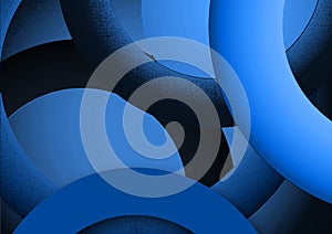 Blue circles depth abstract textured background wallpaper