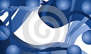 blue circles lines pattern with smooth gradient modern abstract background