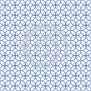 Blue Circles Pattern Texture Background