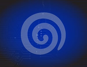 Blue circuit background