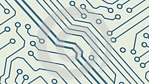 Blue Circuit Board Technology Pattern, vector design Generative AI