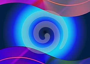 Blue circular element like an eye