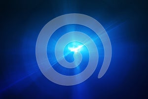 Blue circular glow wave. lighting effect abstract background.