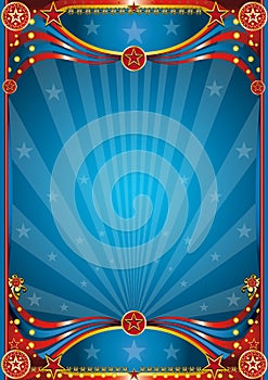 Blue circus background