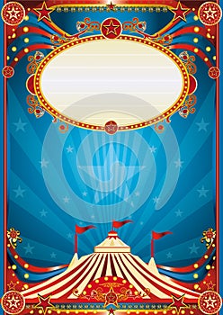 Blue circus background