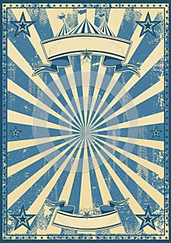 Blue circus retro photo