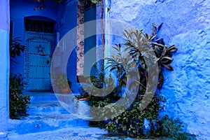 The blue city Chefchaouen Morocco