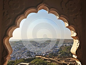 Blue City Jodhpur View, Rajasthan, India