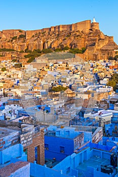 Blue city and Mehrangarh Fort