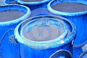 Blue Clay Pots