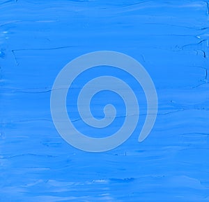 Blue clean and solid background with oil paint texture.