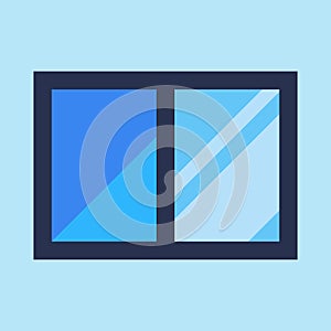 Blue Closed Window Icon