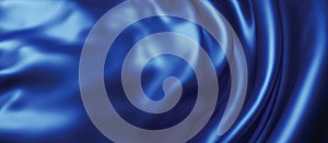 Blue cloth background 3D render