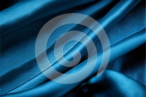 Blue cloth background fabric, creative digital illustration painting, abstract background