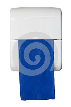 Blue cloth continuous towel dispenser