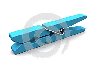 Blue clothespin